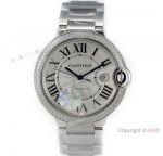 (CR) Swiss Grade Cartier Ballon Bleu de 42mm Watch Stainless Steel